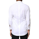 Dolce & Gabbana White GOLD Cotton Long Sleeves Men Dress Shirt TSH5949-38