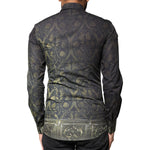 Dolce & Gabbana Black Royal Pet Portrait GOLD Dress Shirt TSH83801-37