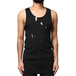 Dolce & Gabbana Black Cotton Rip Style Sleeveless Men Tank T-shirt TSH87451-52
