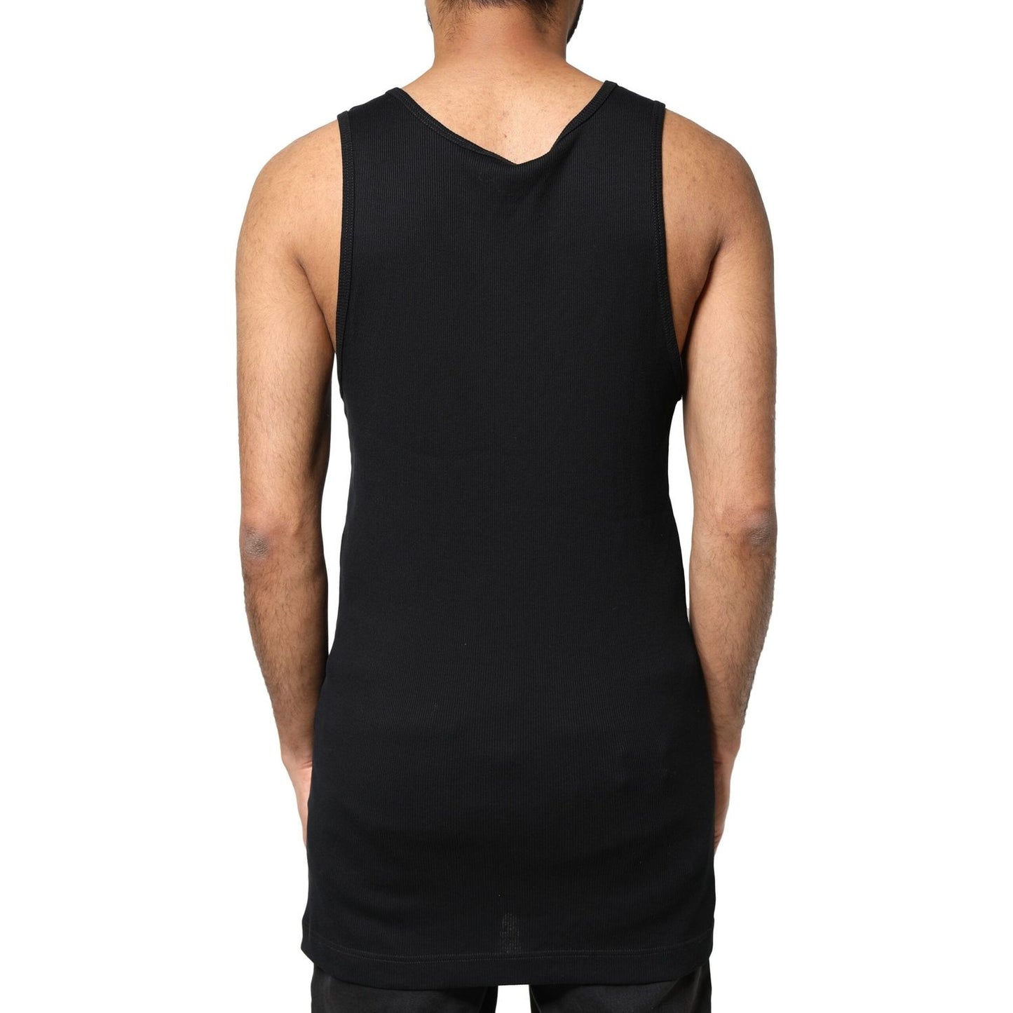 Dolce & Gabbana Black Cotton Rip Style Sleeveless Men Tank T-shirt TSH87451-52