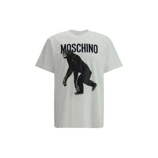 Moschino T-Shirt with monkey 1728,72470364320,Clothing,L,Men,Men - Clothing,Moschino,New with tags,S,T-Shirts - Men - Clothing,White,XL MO-251ZZA071302411001-L