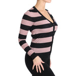 Dolce & Gabbana Pink Floral Cashmere Cardigan Sweater TSH3130-36