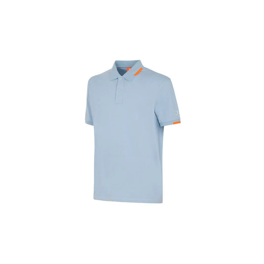 Suns Light Blue Cotton Men Polo Shirt