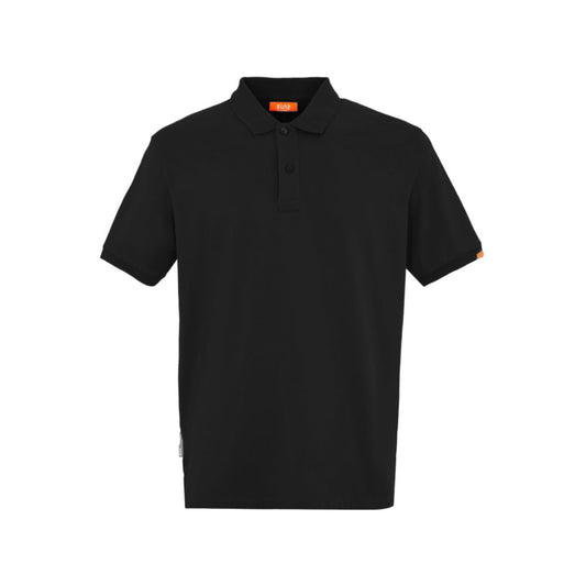 Suns Black Cotton Polo Shirt SU-15075-L