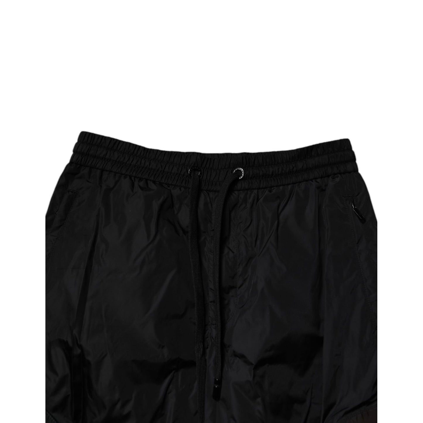 Dolce & Gabbana Black Nylon Cargo Jogger Men Sweatpants Pants