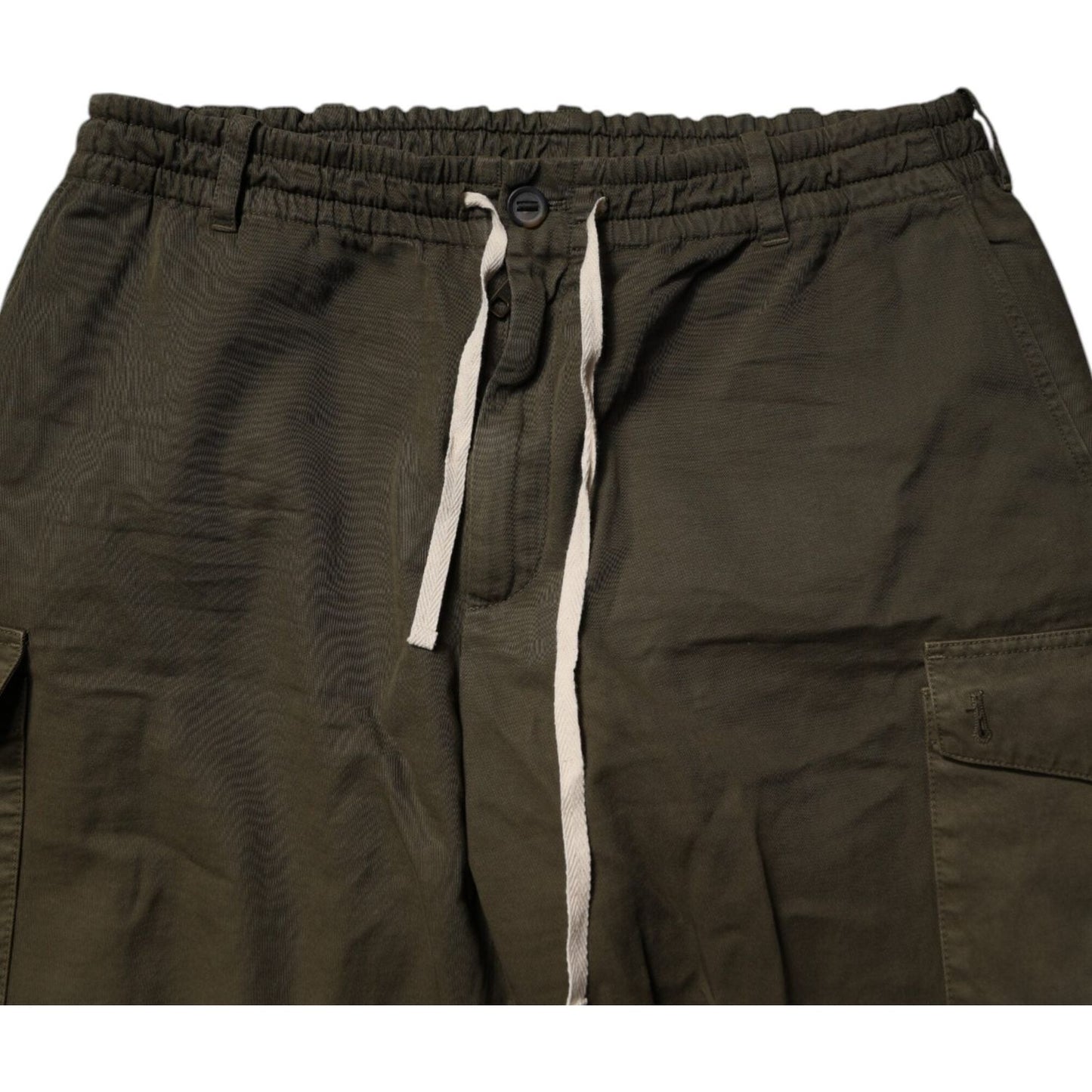 Dolce & Gabbana Brown Cotton Stretch Cargo Pants PAN75263-54