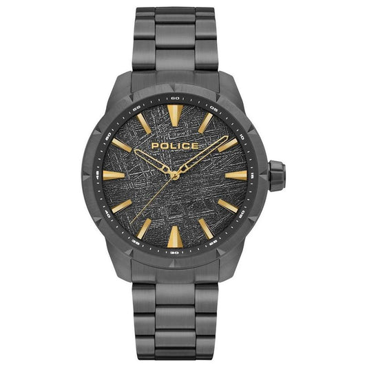 Police Black Stainless Steel Watch