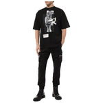 Diego Venturino Black Cotton T-Shirt DI-15131-XL