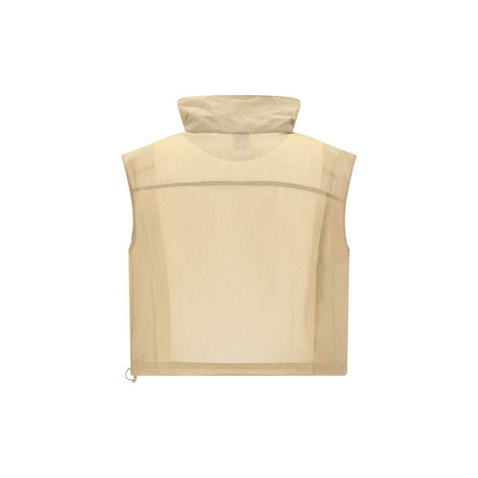 PINKO Cropped Gilet Jacket 1728,72470364320,Beige,Clothing,Jackets & Coats - Women - Clothing,M,New with tags,PINKO,S,Women,Women - Clothing PI-104852A2EKC82-M