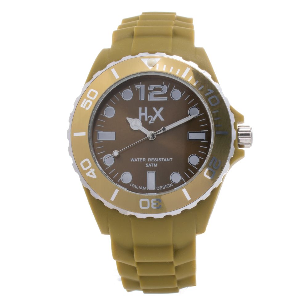 Haurex Brown Rubber Sport Watch
