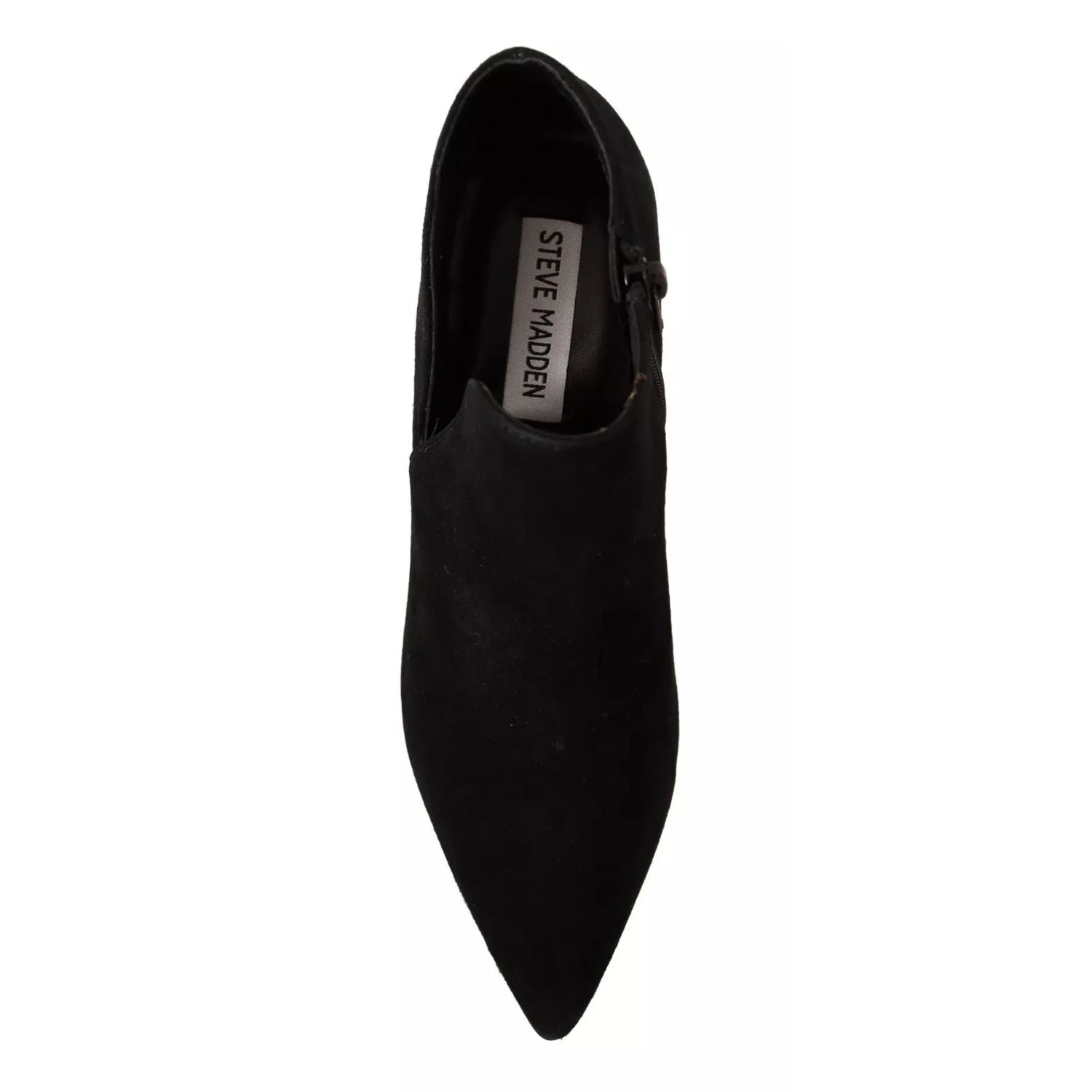 Steve Madden Black Suede Leather Stiletto Heels Boots Shoes