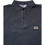 Dolce & Gabbana Dark Blue Logo Plaque Cotton Men Polo Shirt T-shirt TSH90027-44