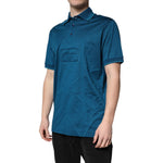 Dolce & Gabbana Blue Logo Cotton Men Polo Shirt T-shirt TSH90104-52