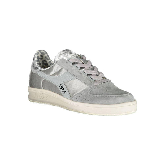 Diadora Gray Leather Women Sneaker DI-768-EU35.5/US5.5