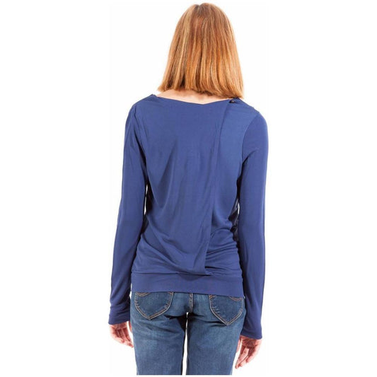 Gant Blue Viscose Women T-Shirt 1728,67403481248,Blue,Clothing,Gant,L,New with tags,S,Tops & T-Shirts - Women - Clothing,Women,Women - Clothing GA-1138-S