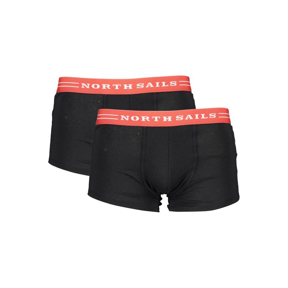 North Sails Black Cotton Underwear NO-2338-S