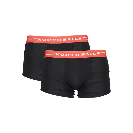 North Sails Black Cotton Underwear NO-2338-S