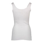 Silvian Heach White Cotton Women's Tank Top SI-2479-XS