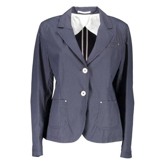 Gant Blue Cotton Women Jacket 1728,40,67403481248,Blue,Clothing,Gant,Jackets & Coats - Women - Clothing,New with tags,Women,Women - Clothing GA-3056-40