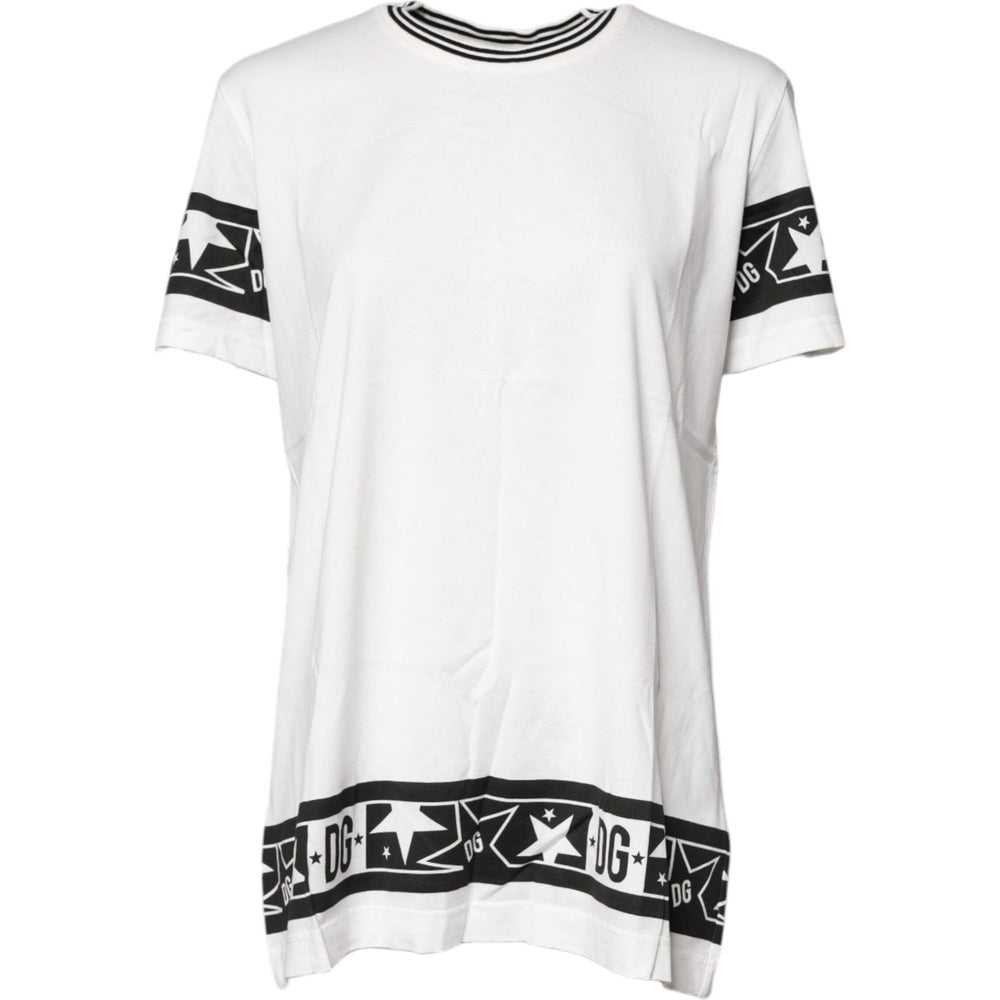 Dolce & Gabbana White #DGMillennials Cotton Crewneck T-shirt TSH8081-44