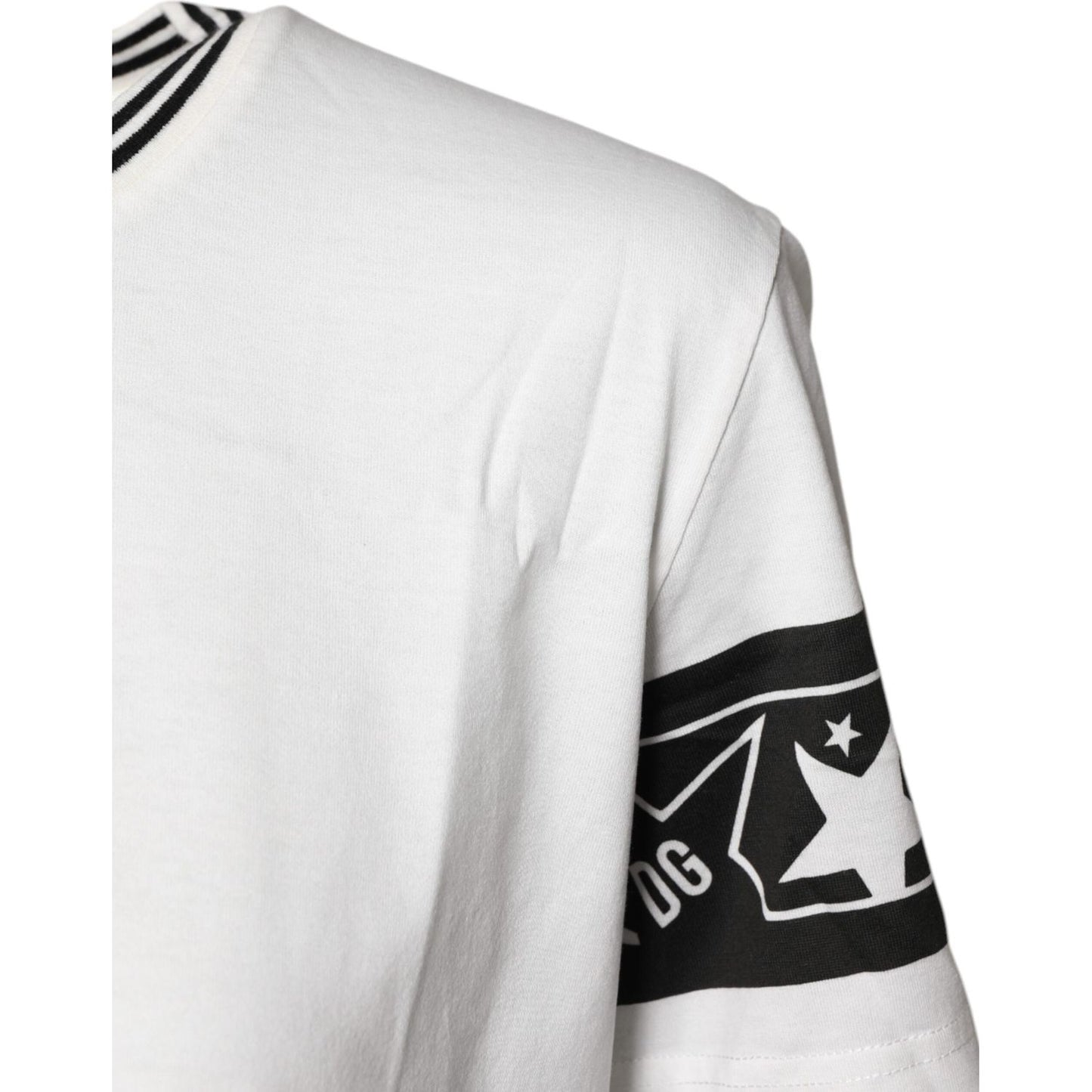 Dolce & Gabbana White #DGMillennials Cotton Crewneck T-shirt TSH8081-44