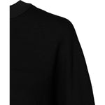 Dolce & Gabbana Black Cotton Crew Neck Sweatshirt Sweater TSH87155-38