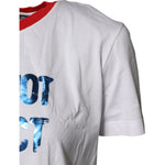 Dolce & Gabbana White Graphic Print Cotton Crew Neck T-shirt TSH87274-38