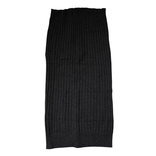 Dolce & Gabbana Black Cashmere Knitted Neck Warmer Foulard Scarf MS7356