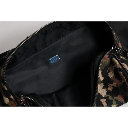 Dolce & Gabbana Multicolor Leopard DG Logo Belt Waist Fanny Pack Bag