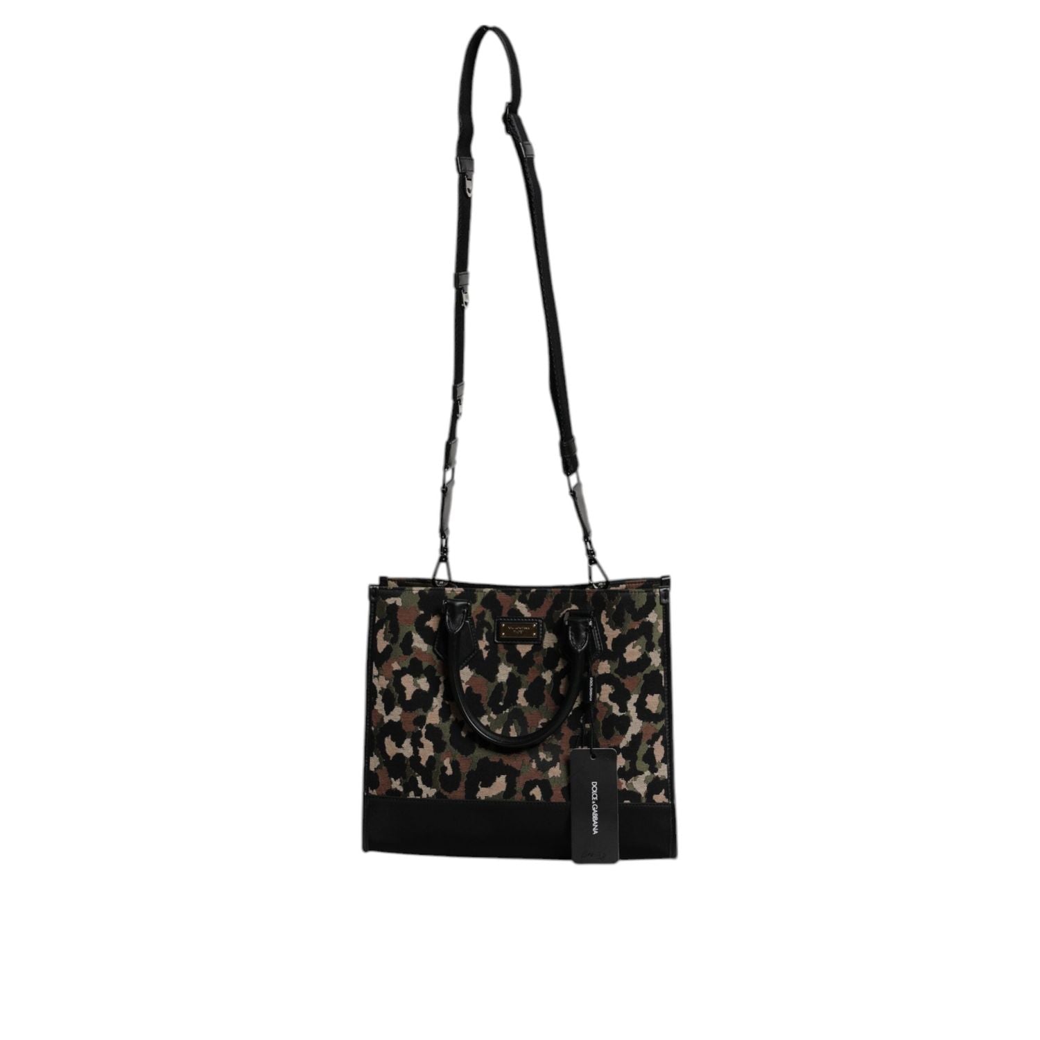 Dolce & Gabbana Multicolor Leopard Shopping Tote Shoulder Bag