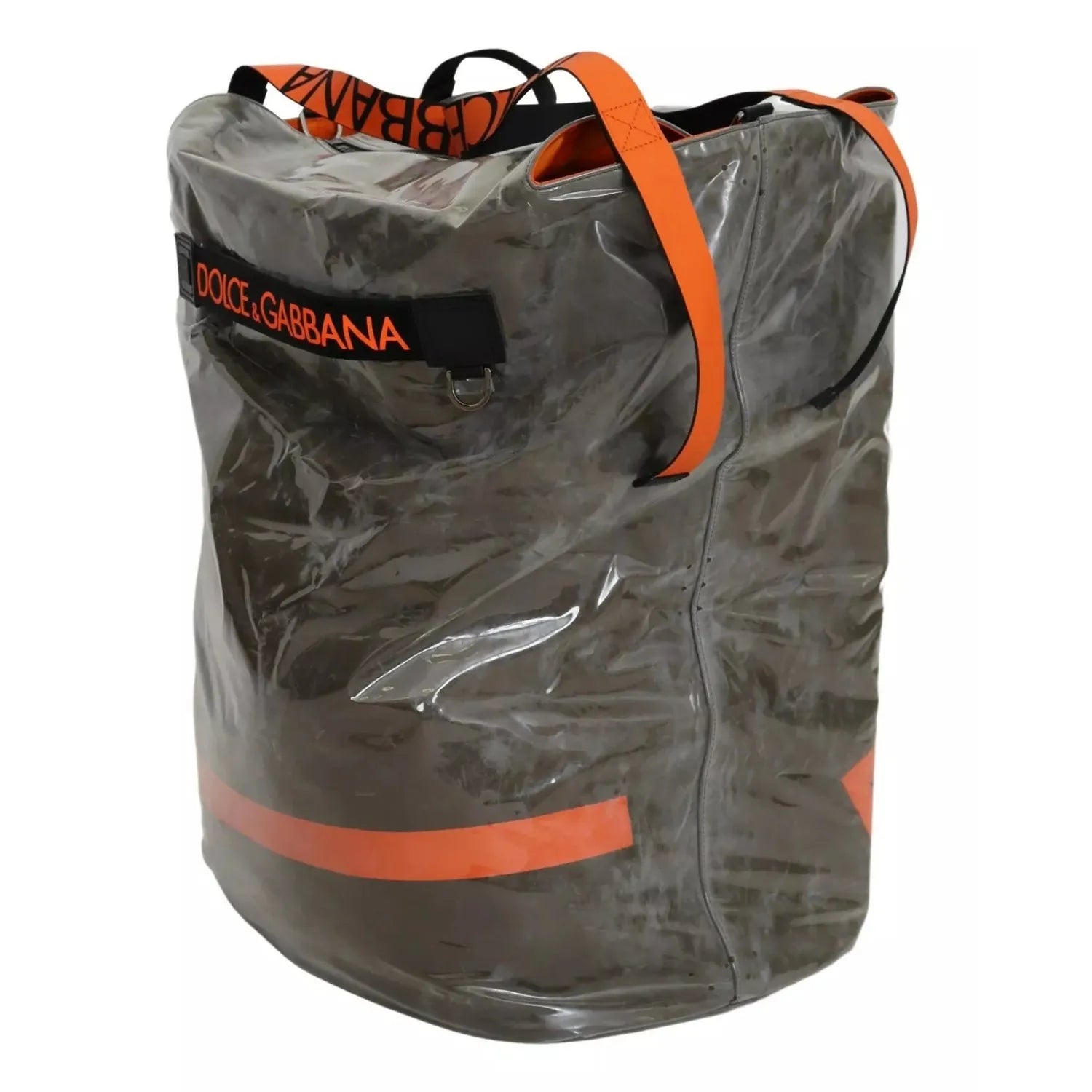 Front view with bag zipped and handles upright.