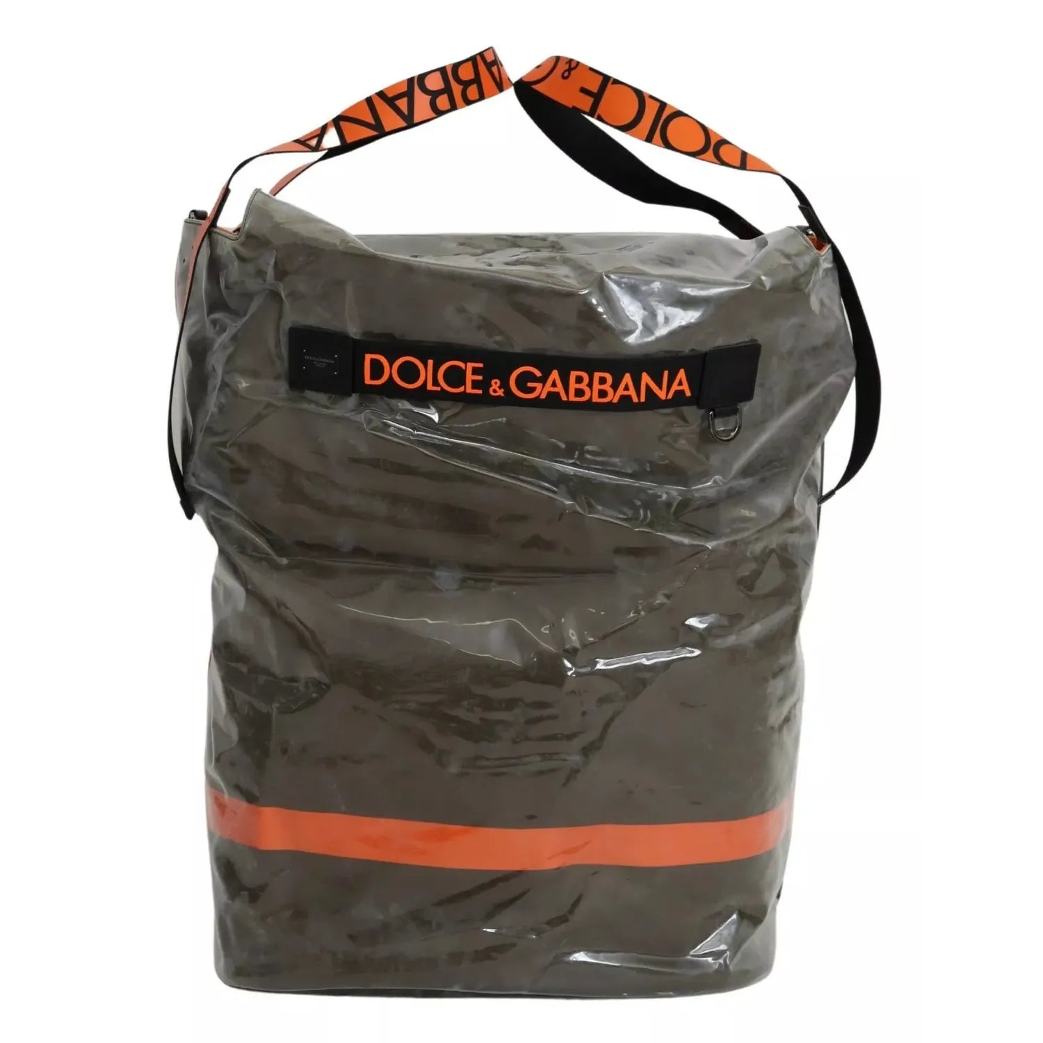 Front view with bag zipped and handles upright.
