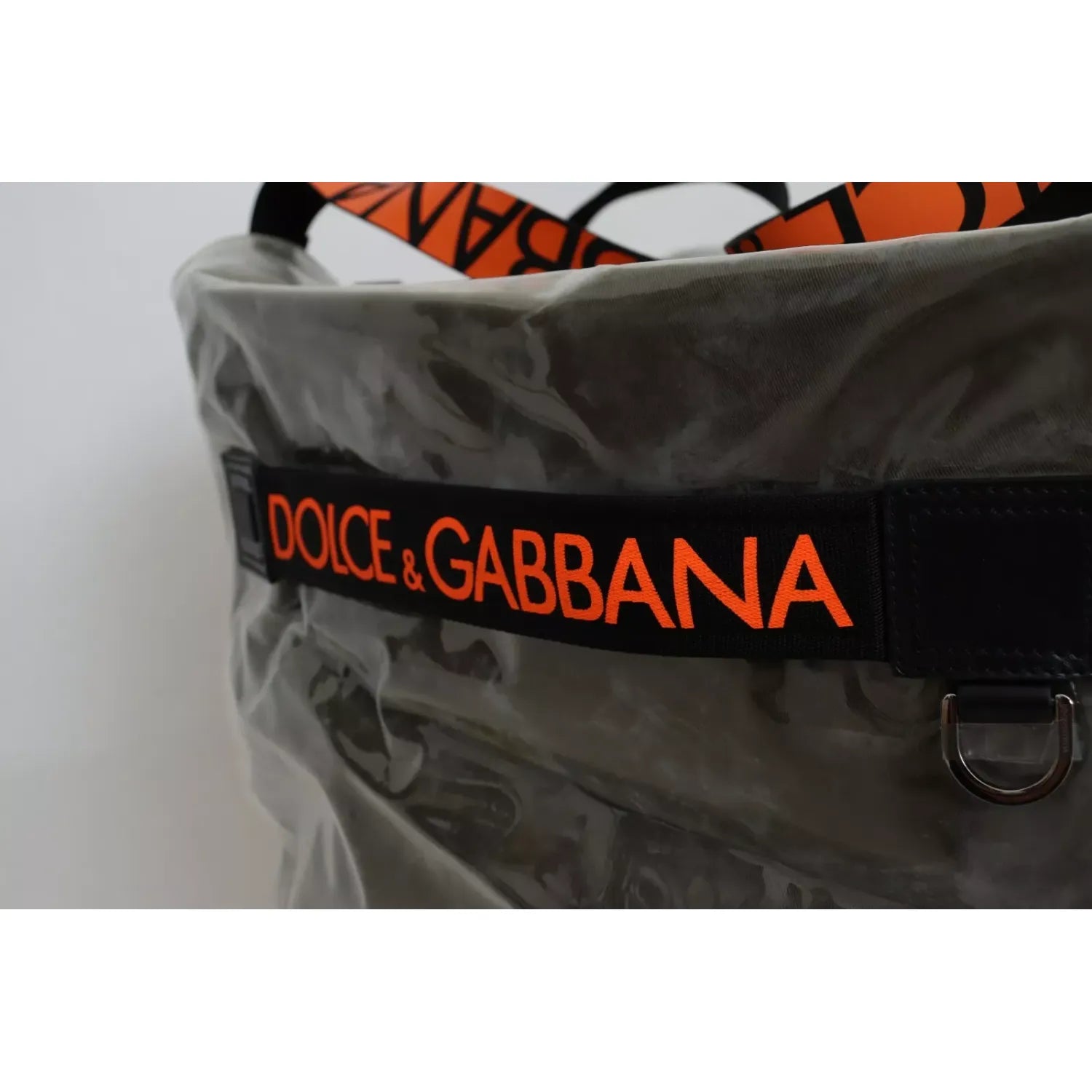 Dolce & Gabbana Green Fashion Expression Oversized Plastic Tote Bag
