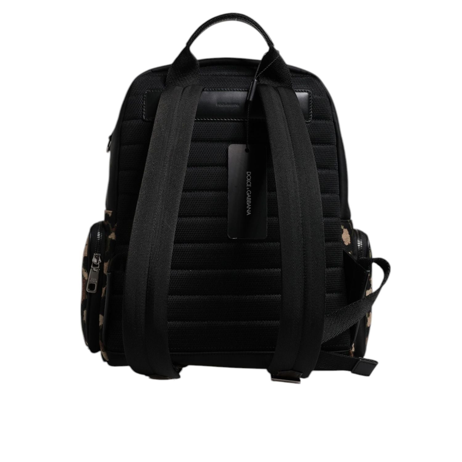 Front view with bag zipped and handles upright.