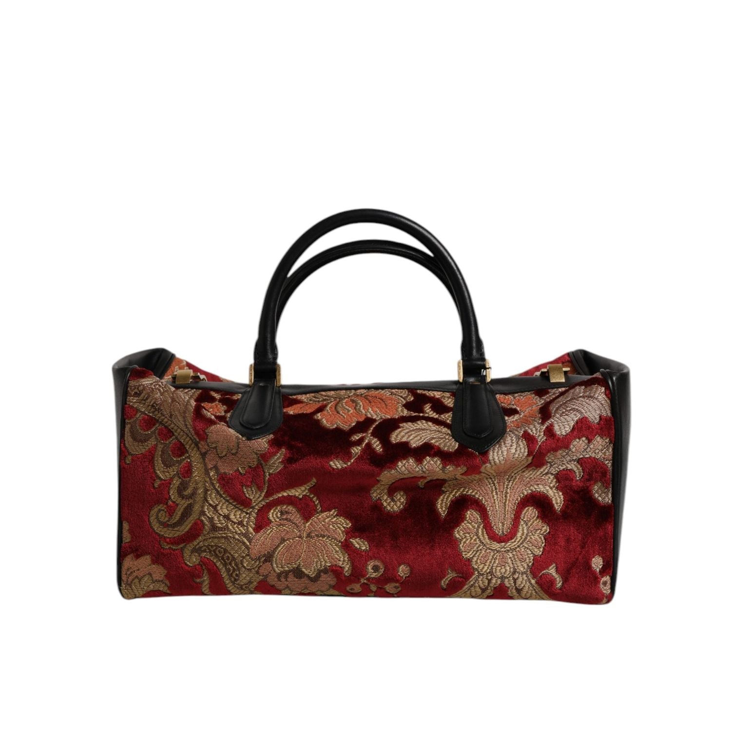 Front view with bag zipped and handles upright.