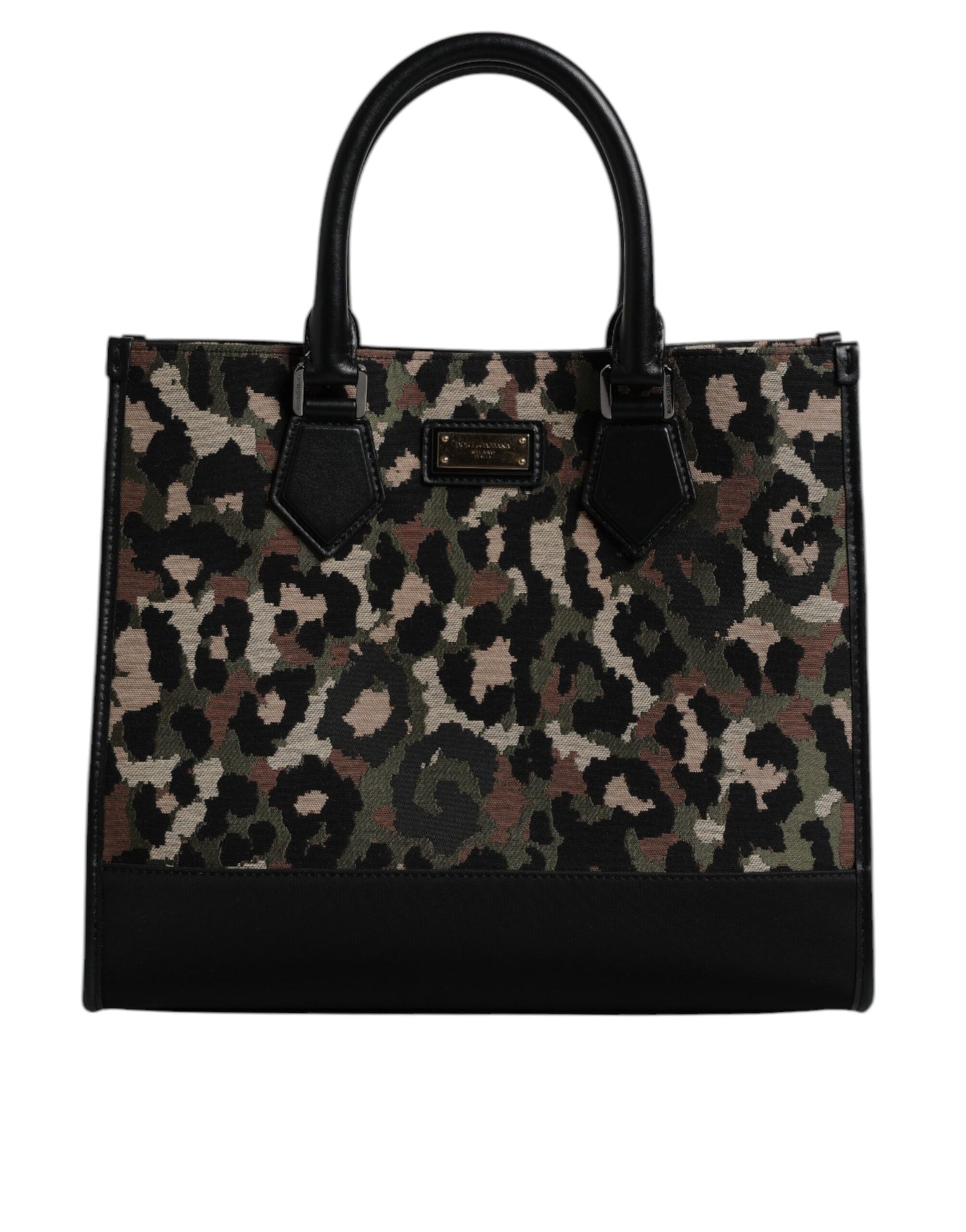 Front view with bag zipped and handles upright.