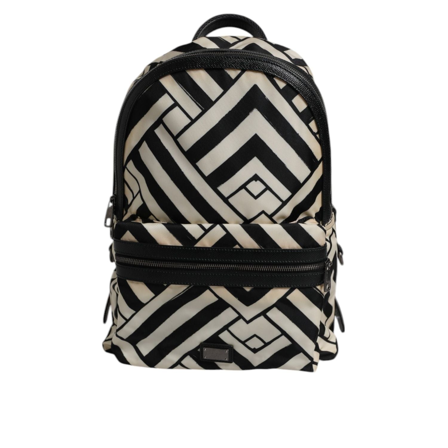 Front view with bag zipped and handles upright.