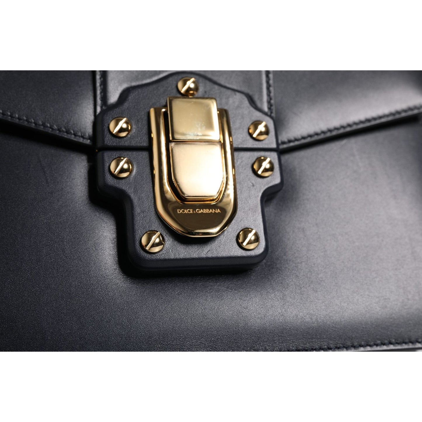 Dolce & Gabbana Black Calfskin Leather Shoulder Strap Bag BAG4306