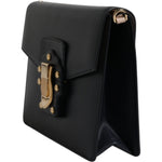 Dolce & Gabbana Black Calfskin Leather Shoulder Strap Bag BAG4306