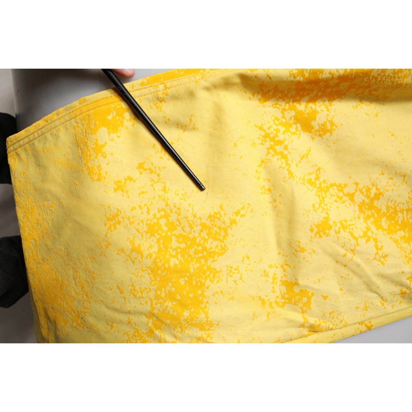 Dolce & Gabbana Yellow Tie Dye Cotton Straight Denim Jeans PAN75140-50