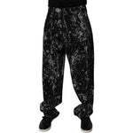 Dolce & Gabbana Black Tie Dye Cotton Straight Men Denim Jeans PAN75152-48