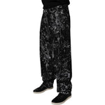 Dolce & Gabbana Black Tie Dye Cotton Straight Men Denim Jeans PAN75152-48
