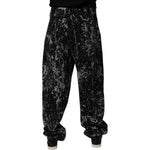 Dolce & Gabbana Black Tie Dye Cotton Straight Men Denim Jeans PAN75152-48