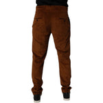 Dolce & Gabbana Dark Brown Corduroy Cotton Skinny Denim Jeans PAN75156-48