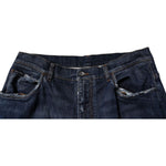 Dolce & Gabbana Dark Blue Tattered Wide Leg Men Denim Jeans PAN75179-50