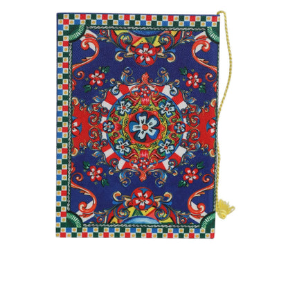 Dolce & Gabbana Multicolor Polyester Carretto Siciliano Print Notebook