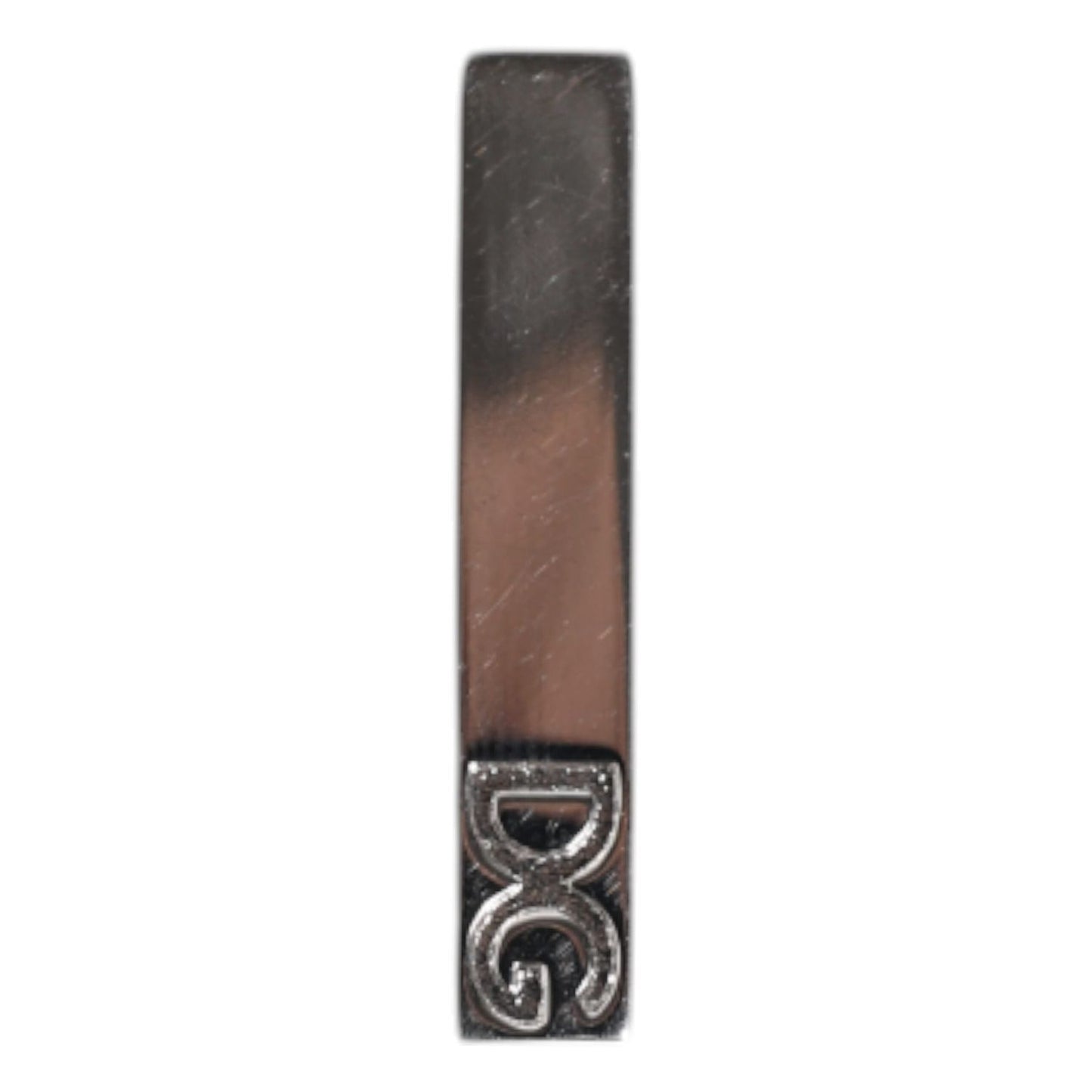 Dolce & Gabbana Silver Tone Brass Logo Branded Tie Clip Bar SMY10694
