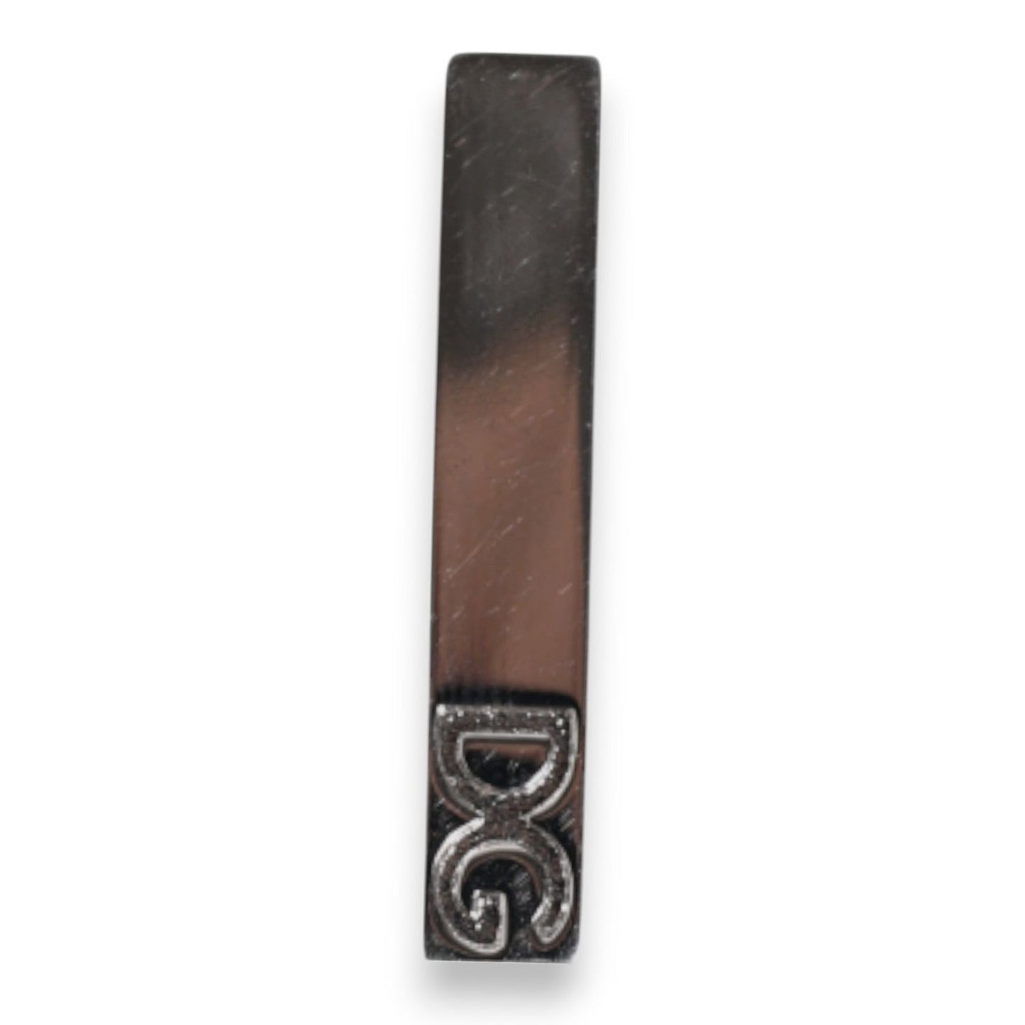 Dolce & Gabbana Silver Tone Brass Logo Branded Tie Clip Bar SMY10694