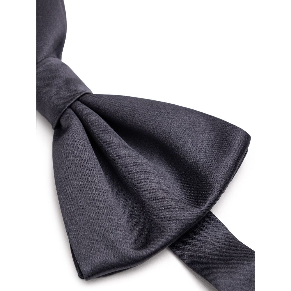 Dolce & Gabbana Gray Silk Bowty DO-8825662-ONE SIZE