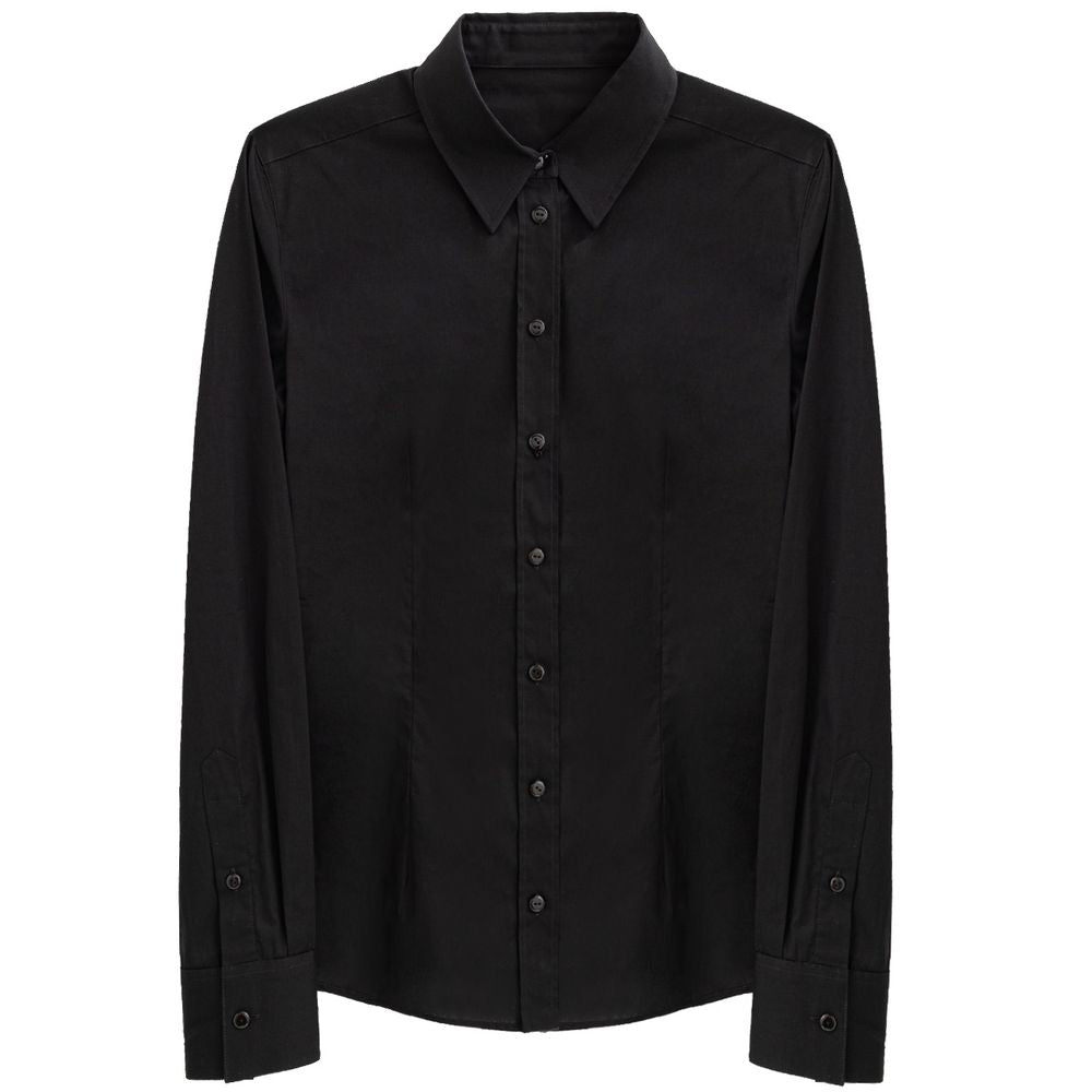 Dolce & Gabbana Black Cotton Shirt DO-8321676-44